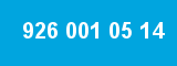926 001 05 14